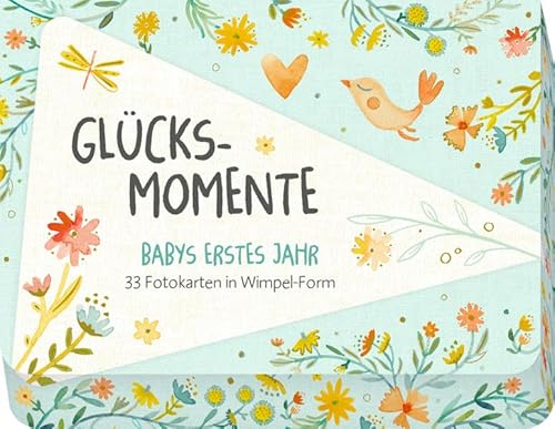 COPPENRATH, MÜNSTER Fotokarten-Set: Glücksmomente - Babys erstes Jahr - 33 Fotokarten in Wimpel-Form von COPPENRATH, MÜNSTER