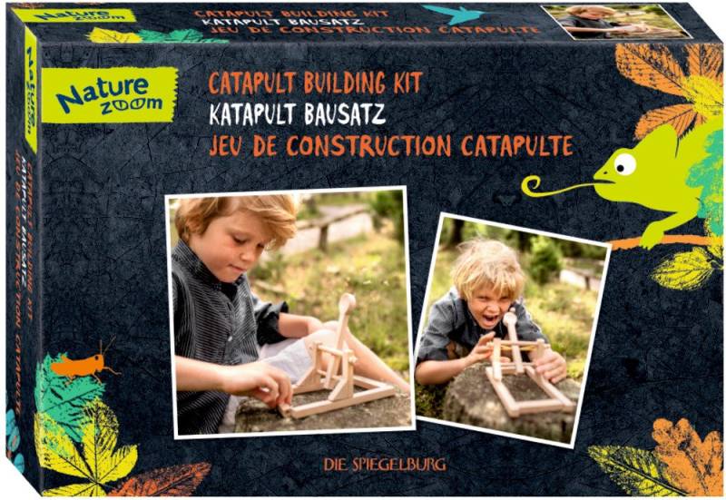COPPENRATH DIE SPIEGELBURG Bastelnaturmaterial Katapult Bausatz Nature Zoom, (Set 17-tlg), Kinderleicht zusammengebaut und verleimt von COPPENRATH DIE SPIEGELBURG