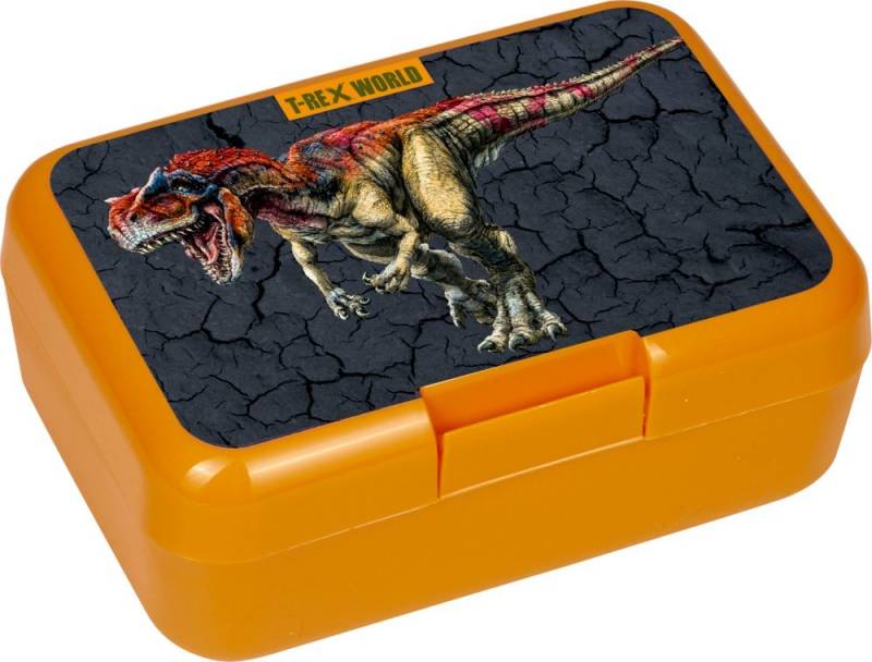 COPPENRATH DIE SPIEGELBURG Lunchbox Butterbrotdose T-Rex World Dino Dinosaurier Brotbox, Kunststoff, (Set, 2-tlg., 1), sehr stabile Ausführung von COPPENRATH DIE SPIEGELBURG