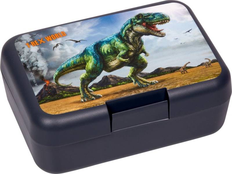 COPPENRATH DIE SPIEGELBURG Lunchbox Butterbrotdose - T-Rex World T-Rex World, Kunststoff, (Set, 2-tlg., 1), mit stufenlos verstellbarer Trennwand von COPPENRATH DIE SPIEGELBURG