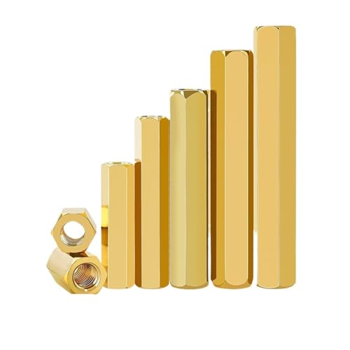 Abstandsschrauben, Brass Female Hex Standoff Spacers M2 To M8 For Motherboard Pack Assorted Sizes(12mm (30Pcs)) von COQALINEX