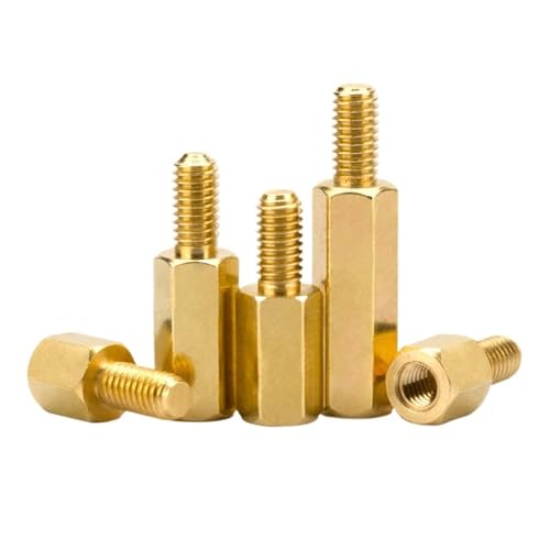 Abstandsschrauben, Pack Of 10 M2 M2.5 M3 M4 M5 Hex Brass PCB Standoff Spacer Multiple Sizes 6-30mm(29mm x10pcs) von COQALINEX
