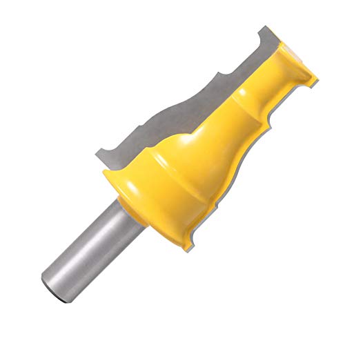 Hartmetall-Schaftfräser, Fräser aus Wolframkarbid mit 1/2-Zoll-Schaft for Fräsen von Tür- und Fensterrahmen und Handläufen von COQALINEX