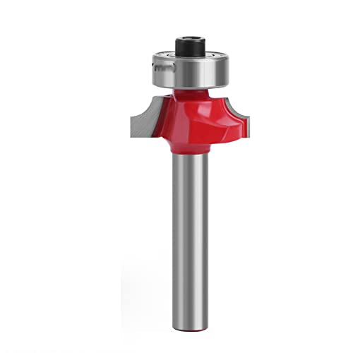 Hartmetall-Schaftfräser, Wolframkarbid-Fräser-Stückchen Roundover-Spitzenlager 1/4 Zoll-Schaft-mehrere Größen for Holz von COQALINEX