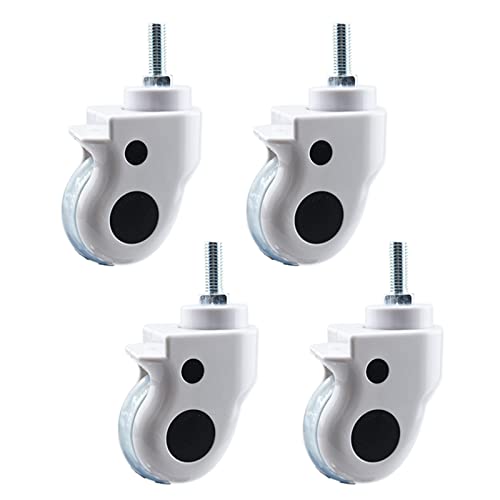 Rollen, Packung mit 4 TPR-Gummi-Lenkrollen for Möbel mit Bremsen, Gewindestange M12 x 30 mm, 30 kg Tragkraft Rollen, Packung mit 4 TPR-Gummi-Lenkrollen for Möbel mit Bremsen, Gewindestange M12 x 30 mm, 30 kg Tragkraft von COQALINEX