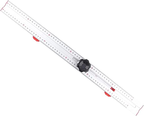 Winkelmesser, Winkellineal, 60 cm, hochpräzises Winkellineal, Anreißer, Zeichenmarkierungslehre, gekreuztes T-Lineal, Messwerkzeuge, Winkelmesser von COQALINEX