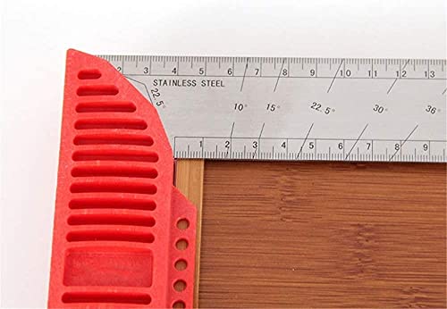 Winkelmesser, Winkellineal, Winkellineal mit digitaler Anzeige, breiter Sitz, Winkellineal aus Edelstahl, 90 Grad rechtwinklig, L-förmig, for die Holzbearbeitung, Haushaltswinkelmesser von COQALINEX