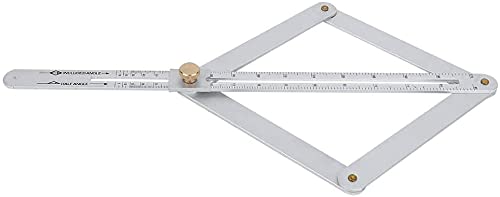 Winkelmesser, Winkellineal, multifunktionales universelles Diagonalwinkellineal for die Deckenbeschneidung, hochpräziser Winkelmesser, Messlineal for die Holzbearbeitung, Winkelmesser von COQALINEX