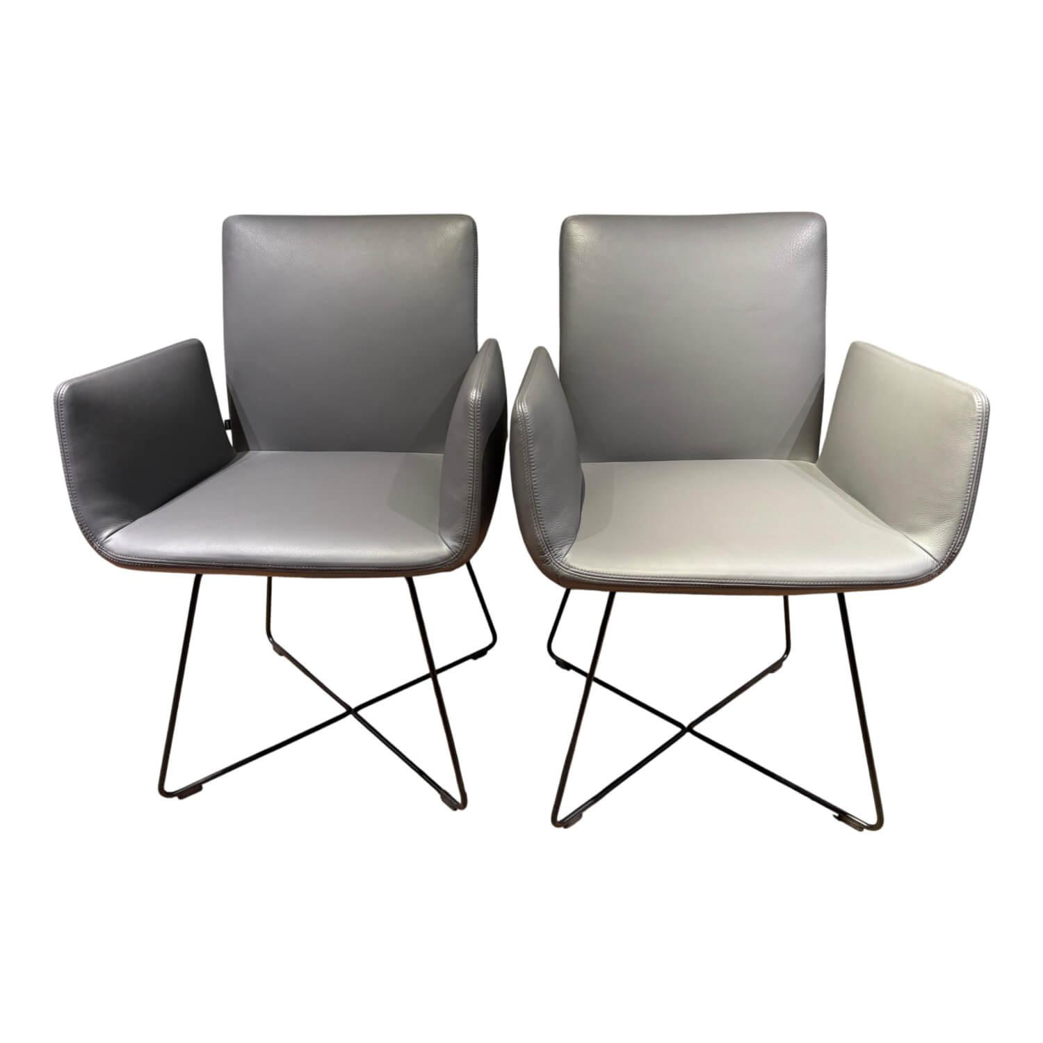 2er-Set Jalis 541 Leder 282 Asche Grau Drahtgestell Schwarz 2er-Set Jalis 541 Leder 282 Asche Grau Drahtgestell Schwarz von COR