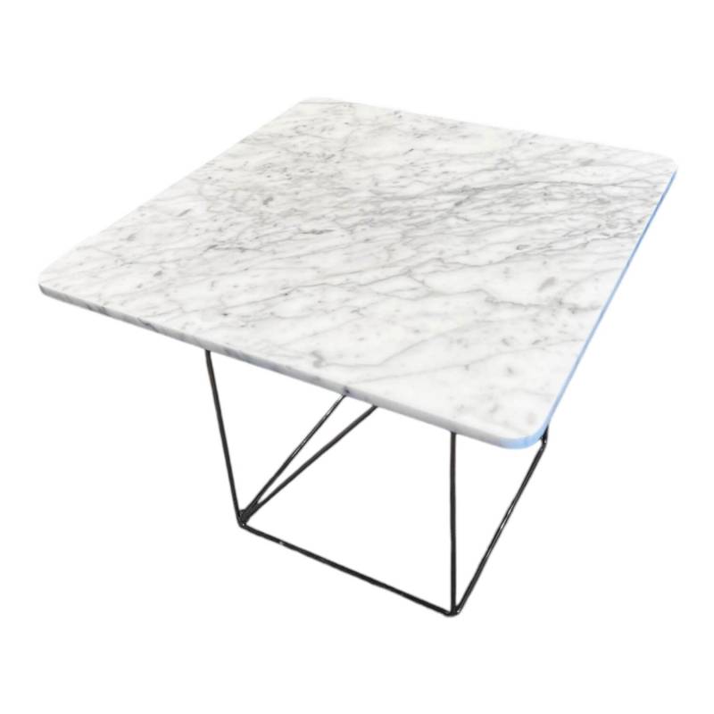 Beistelltisch Pilotis  T 7750 Tischplatte S02 Marmor Arabescato Corchia Weiß Gra... von COR