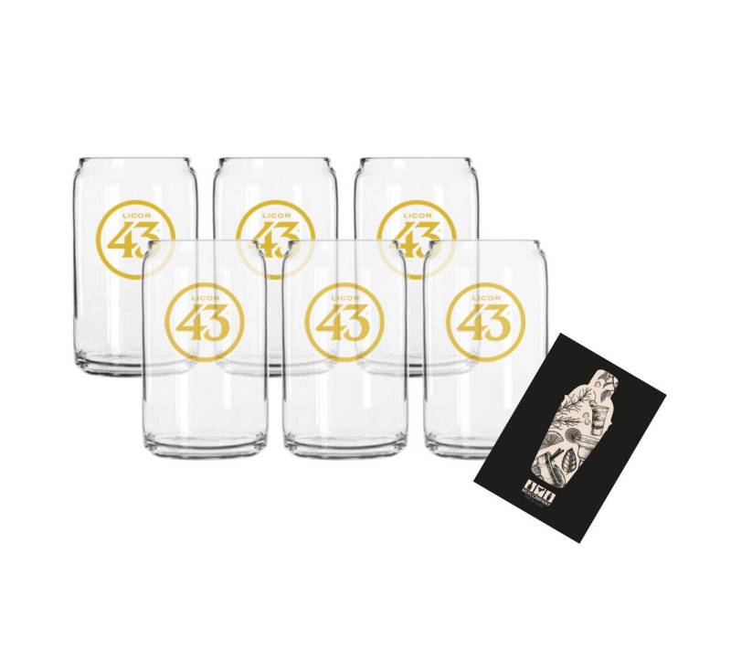 Mixcompany Glas Licor 43 6er Set Longdrink Glas Gläser Set - 6x Cocktail Glas mit Lo von Mixcompany