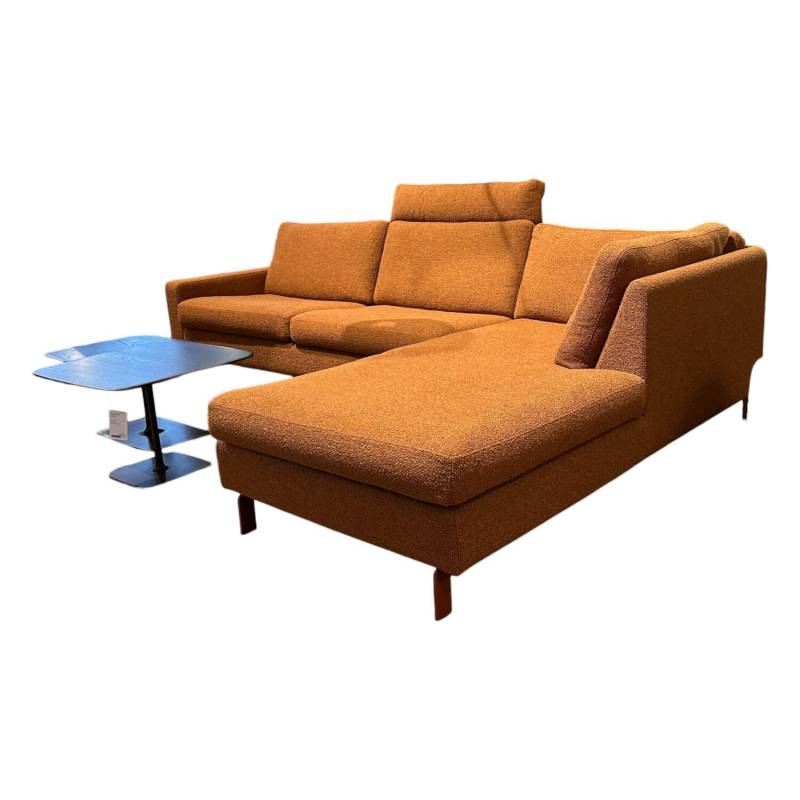 Ecksofa Conseta Stoff 8202 Rost Orange Schmalfuß Orange Inklusive Kopfstütze von COR
