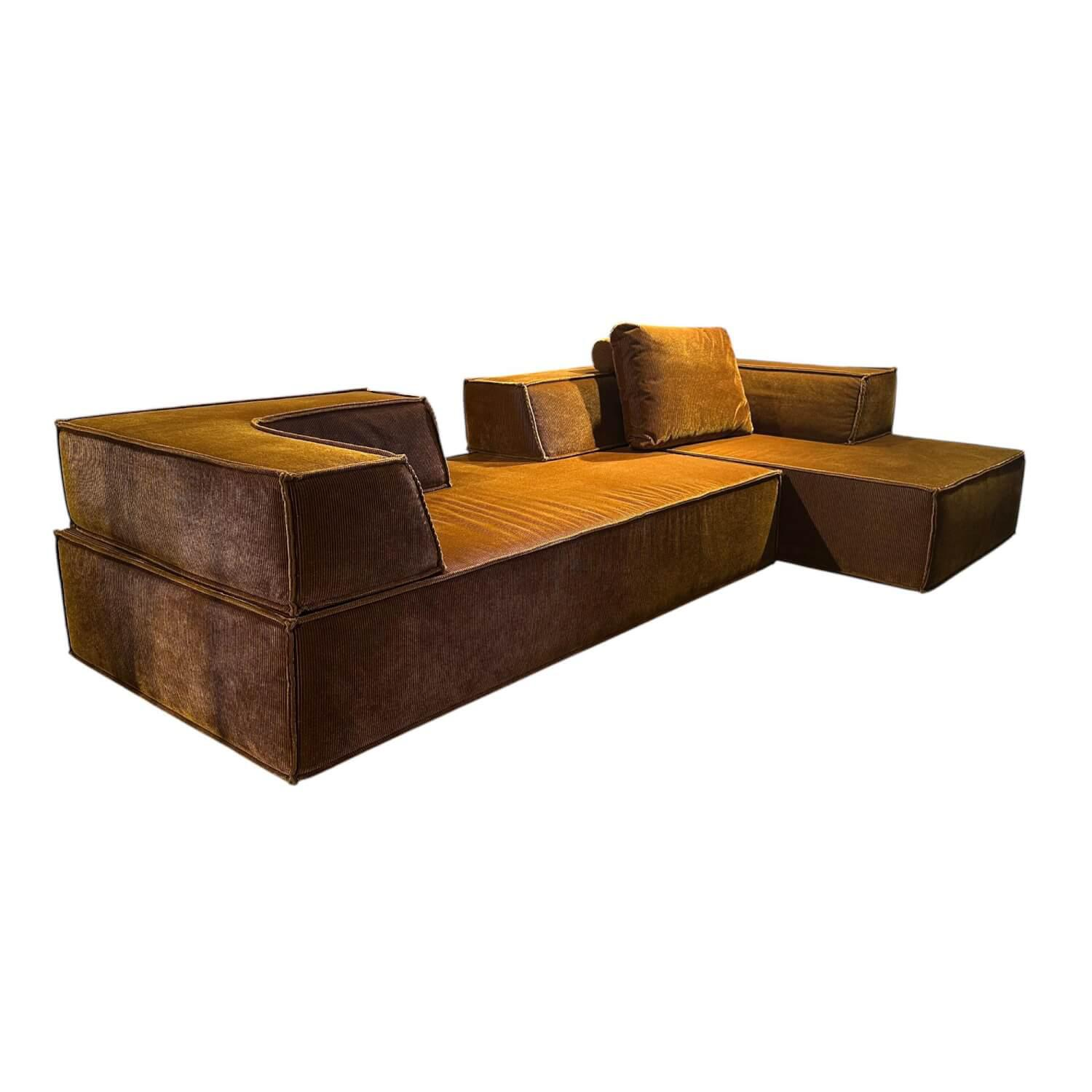 Ecksofa Trio Elemente Stoff Cord Gold 9070 Ecksofa Trio Elemente Stoff Cord Gold 9070 von COR