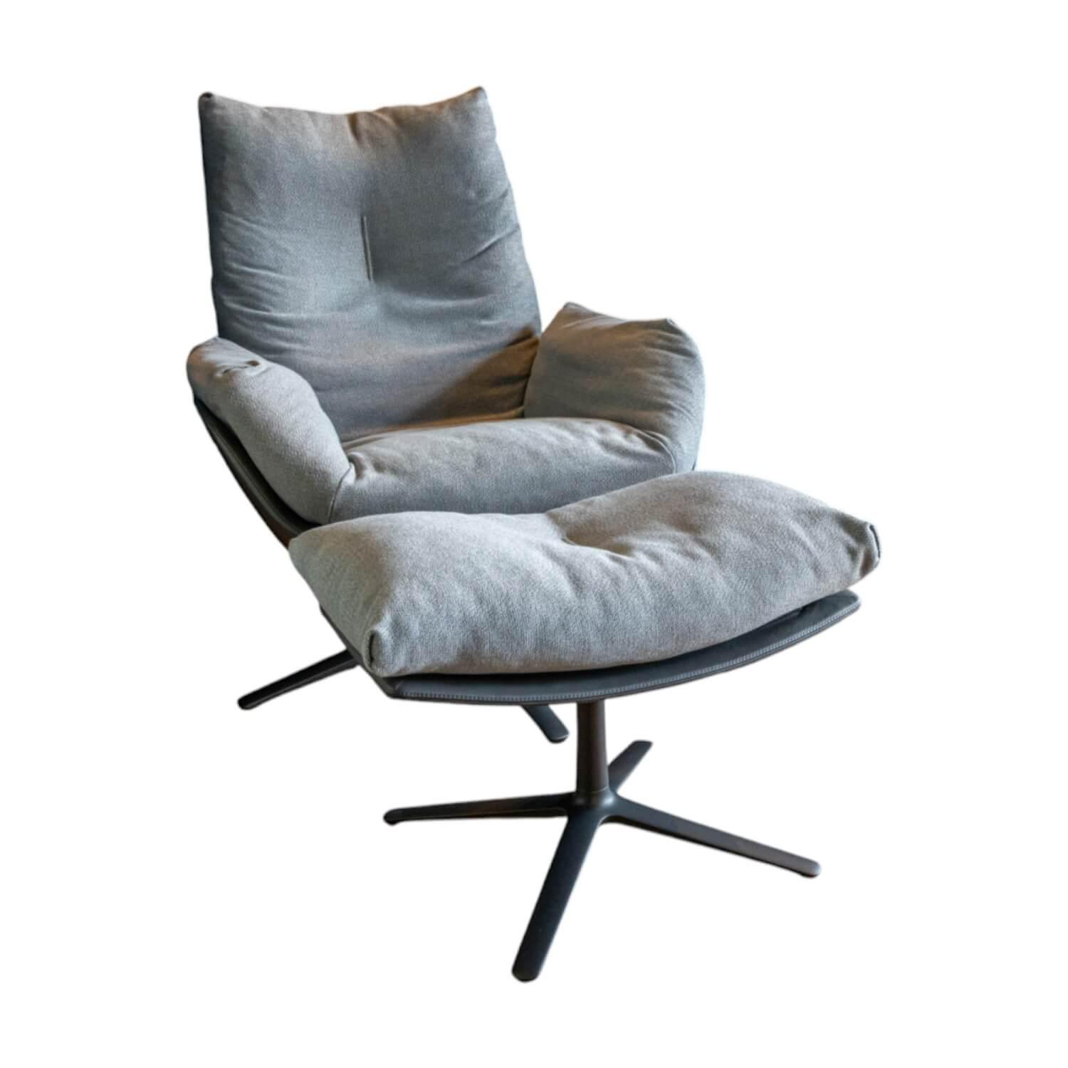 Loungesessel Cordia Stoff 9129 Stahl Grau Leder 171 Anthrazit Mit Loungehocker C... Loungesessel Cordia Stoff 9129 Stahl Grau Leder 171 Anthrazit Mit Loungehocker C... von COR