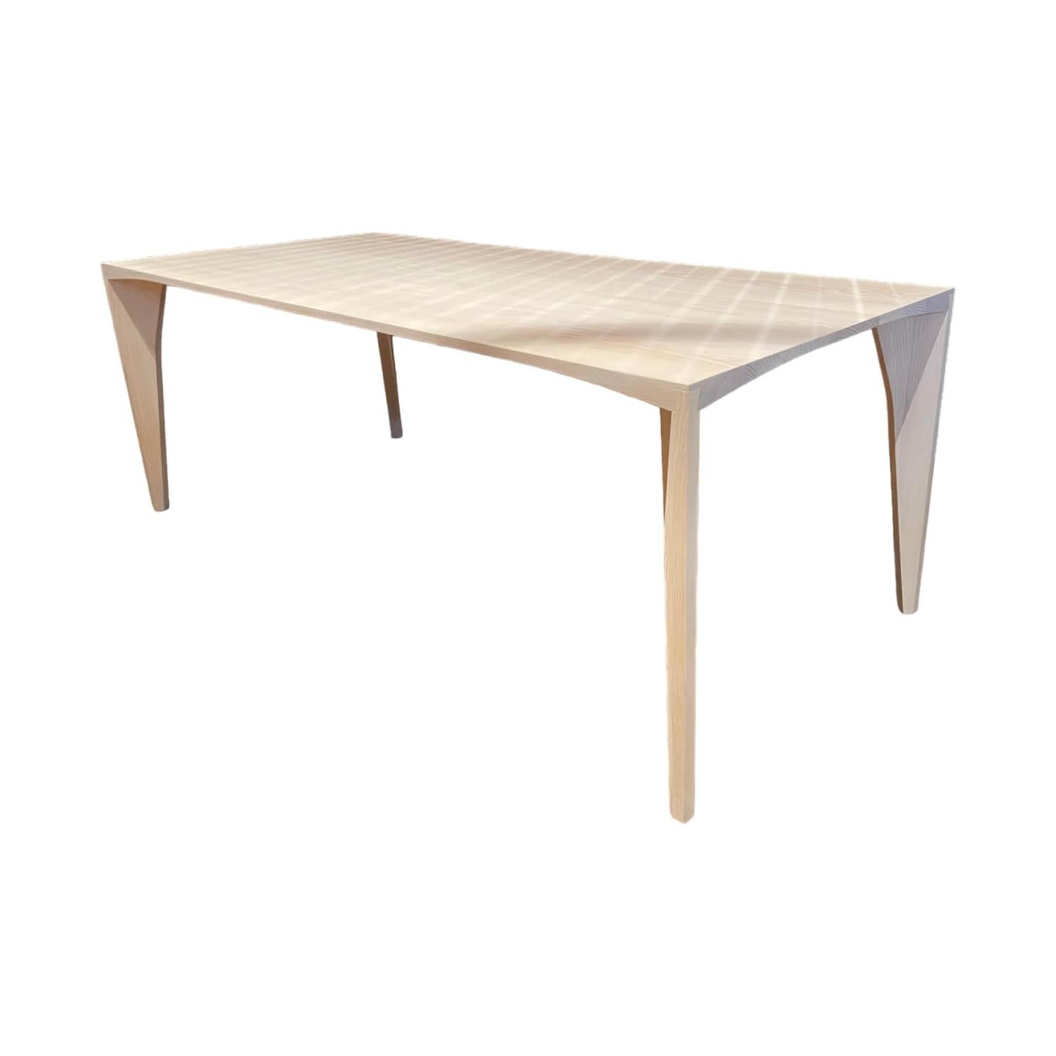Tisch Delta Esche Natur Massivholz Geölt Beige Weiß Tisch Delta Esche Natur Massivholz Geölt Beige Weiß von COR