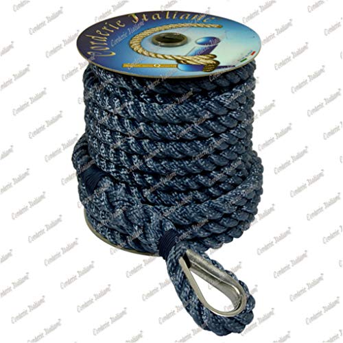 Corderie Italiane 6001089 – 00 Poppa, Festmachen 14 mm-15 MT, blau von Corderie Italiane