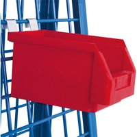 Variofit - Materialkiste, rot 140x230x130mm für Werkstückwagen von VARIOFIT