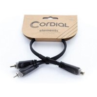 Cordial - 14888 Klinke / Cinch Audio Y-Adapter [1x Cinch-Buchse - 2x Cinch-Stecker] 0.30 m Schwarz pvc von CORDIAL