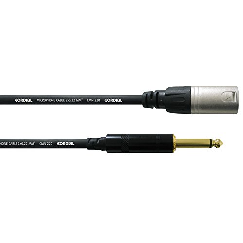 CORDIAL Kabel audio XLR male - jack mono 7,5 m Kabel MICROPHONE Essentials Asymmetrisch Rean von CORDIAL