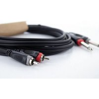 14841 Klinke / Cinch Audio Anschlusskabel [2x Klinkenstecker 6.3 mm (mono) - 2x Cinch-Stecke - Cordial von CORDIAL