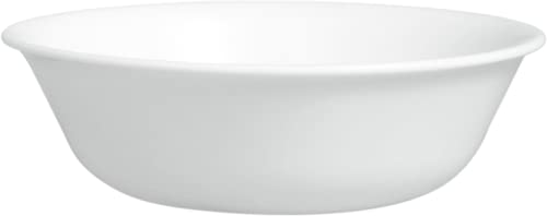 CORELLE Geschirr (4er Set, Winter Frost White)-Set für 4 | Enthält x Schüsseln | 3 x beständiger, nimmt halb so viel Platz und Gewicht wie Keramik ein, 1146810 von CORELLE