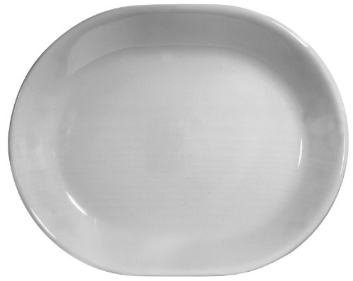 CORELLE KC35984 Livingware 12-1/4-Inch Serving Platter, Winter Frost White, 18/8 Stainless Steel von CORELLE