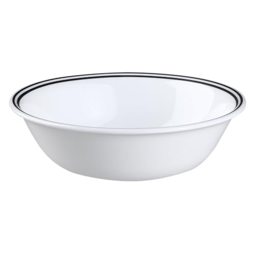 CORELLE Müslischale City Block 22 cm | Premium Essgeschirr aus einzigartigem dreifach gepresstem Vitrelle™ Glas | Backofenfest bis 175°C | Mikrowellengeeignet | Gefrier- & spülmaschinenfest von CORELLE