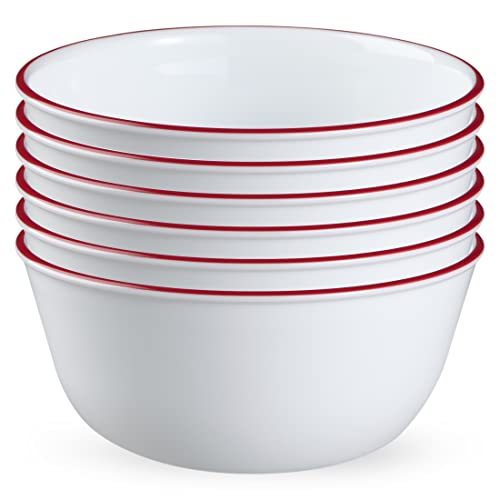 Corelle, Glasschale, 800 ml, Rot, 6 Stück von CORELLE