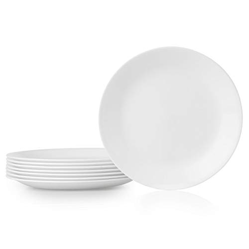 Corelle Lunch-Teller, 8 Stück, Winter Frost Weiß von CORELLE