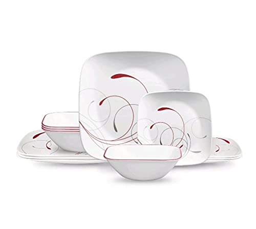 Corelle Square Splendor Tafelservice für 4 Personen, 12-teilig von CORELLE