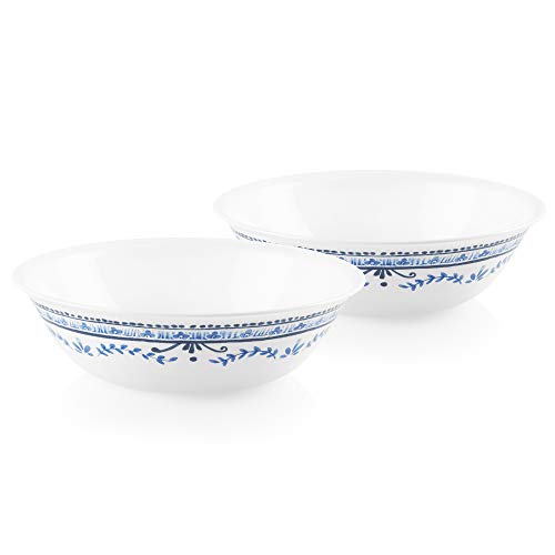 Corelle Vitrelle Coordinates 2-Qt Servierschüssel 2er-Pack, große Servierteller, dreilagiges Glas, riss- und splitterfest, ovale Serviertabletts, Portofino von CORELLE