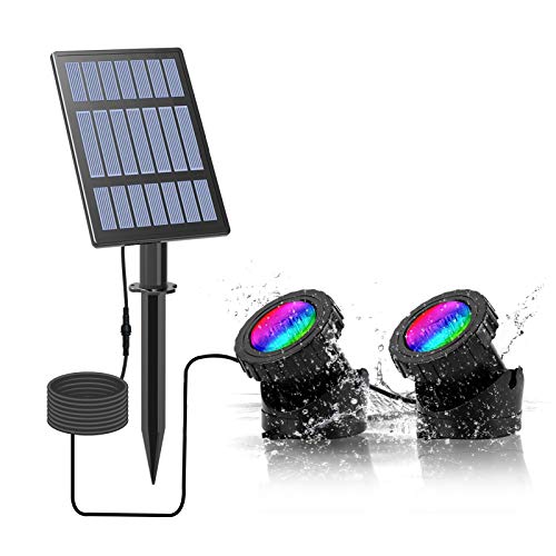 CORESLUX Solar Teichbeleuchtung mit RGB Farbwechsel, IP68 Wasserdicht Unterwasserbeleuchtung, Tauchstrahler & Teichleuchten mit Auto Ein/Aus, Gartenbeleuchtung für Garten Patio Baum CORESLUX Solar Teichbeleuchtung mit RGB Farbwechsel, IP68 Wasserdicht Unterwasserbeleuchtung, Tauchstrahler & Teichleuchten mit Auto Ein/Aus, Gartenbeleuchtung für Garten Patio Baum von CORESLUX