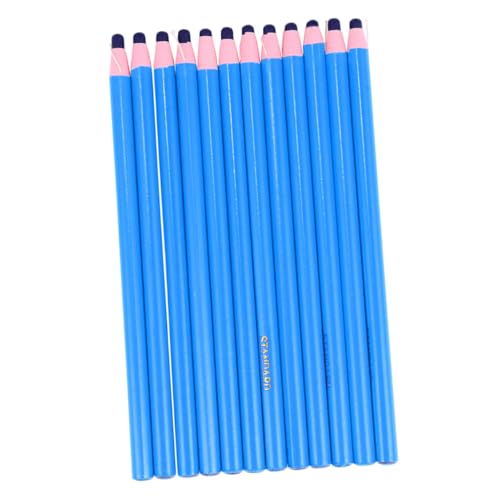 CORHAD 1 Schachtel Peel-off Wachsmalkreide Mehrzweck Marker Pen ohne Anspitzen Wasserfester Fettstift für Leder Holz Glas Metall Praktisch für Haushalt Werkstatt Handwerk Blau von CORHAD