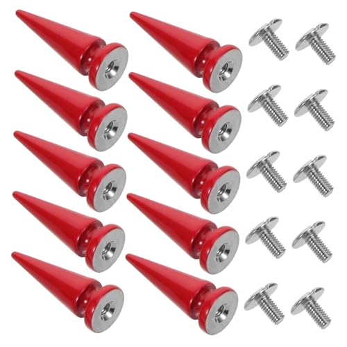 CORHAD 10 Stück Teiliges Baumförmige Punk Metallspitzen Schraubnieten Robuste DIY Lederhandwerk Ziernieten für Kleidung Schuhe Taschen Verformungs Farbbeständig CORHAD 10 Stück Teiliges Baumförmige Punk Metallspitzen Schraubnieten Robuste DIY Lederhandwerk Ziernieten für Kleidung Schuhe Taschen Verformungs Farbbeständig von CORHAD