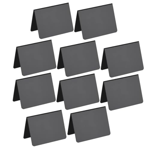 CORHAD 10 Stück Teiliges Doppelseitige Mini schiefertafeln aus Robustem PVC Wiederverwendbare Tischtafeln mit Stabilem Standfuß Beschreibbar und Abwischbar als Message Board für Shop und CORHAD 10 Stück Teiliges Doppelseitige Mini schiefertafeln aus Robustem PVC Wiederverwendbare Tischtafeln mit Stabilem Standfuß Beschreibbar und Abwischbar als Message Board für Shop und von CORHAD