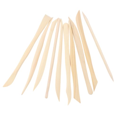 CORHAD 10 Stück Teiliges Holz-skulpturwerkzeug- Feine Doppelseitige Keramik Lehmwerkzeuge Professionell zum Modellieren Formen Glätten und Schnitzen für Töpfern und Kunsthandwerk CORHAD 10 Stück Teiliges Holz-skulpturwerkzeug- Feine Doppelseitige Keramik Lehmwerkzeuge Professionell zum Modellieren Formen Glätten und Schnitzen für Töpfern und Kunsthandwerk von CORHAD