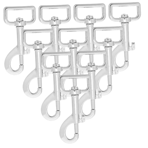 CORHAD 10 Stück Teiliges Hundeleinen Karabiner aus Robustem Verschleißfestem Material mit Drehgelenk Einfach zu Öffnen Schließen Langlebige Clips für Hundehalsbänder und Zubehör von CORHAD