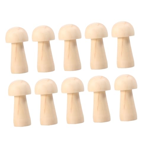 CORHAD 10 Stück Teiliges Kleine Holzpilzfiguren Naturbelassen zum Bemalen DIY Bastelset Holzpuppen Pilzskulptur für Kreative Handwerksprojekte und Wohnraumdekoration CORHAD 10 Stück Teiliges Kleine Holzpilzfiguren Naturbelassen zum Bemalen DIY Bastelset Holzpuppen Pilzskulptur für Kreative Handwerksprojekte und Wohnraumdekoration von CORHAD