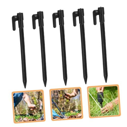 CORHAD 10 Stück Teiliges Kunststoff Zeltheringe Windfest Leichtgewichtig Strapazierfähig für Outdoor Camping Strand Wanderungen Sicherer Halt bei Wind Kompakt und Einfach zu von CORHAD