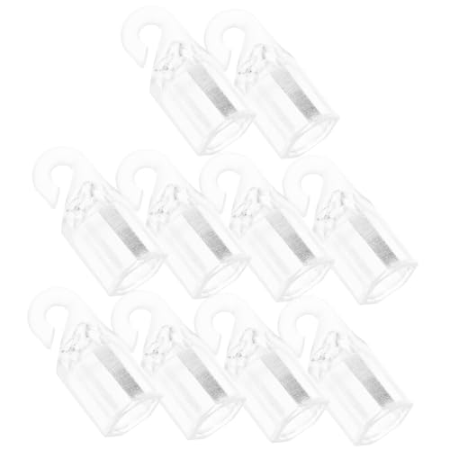 CORHAD 10 Stück Teiliges Transparente Kunststoff wandhaken für Vertikaljalousien Gardinenstangen ersatzteile Einfache Montage Passend für Plastikjalousien und Fenstergardinen von CORHAD