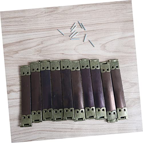 CORHAD 100 Stück Metall Innen Flexrahmen Federklammern Taschen Scharniere DIY Handtaschen Zubehör für Münztaschen Dunkelgrün CORHAD 100 Stück Metall Innen Flexrahmen Federklammern Taschen Scharniere DIY Handtaschen Zubehör für Münztaschen Dunkelgrün von CORHAD