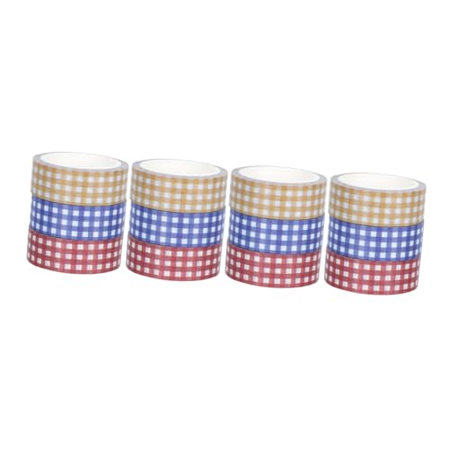 CORHAD 12 Rollen Retro Washi Tapes DIY Klebeband für Notizbücher Vielseitige Dekorative Papierbänder in Rot Blau Gelb Selbstklebend Leicht Ablösbar für Basteln und Geschenkverpackungen CORHAD 12 Rollen Retro Washi Tapes DIY Klebeband für Notizbücher Vielseitige Dekorative Papierbänder in Rot Blau Gelb Selbstklebend Leicht Ablösbar für Basteln und Geschenkverpackungen von CORHAD