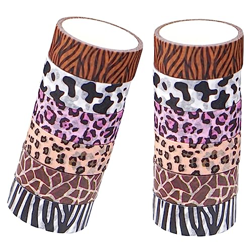 CORHAD 12 Rollen Tiermuster Washi Tape Dünnes Dekoratives Klebeband für Scrapbooking Geschenkverpackung und Notizbücher Vielseitige Bastelstreifen mit Verschiedenen Tierprints CORHAD 12 Rollen Tiermuster Washi Tape Dünnes Dekoratives Klebeband für Scrapbooking Geschenkverpackung und Notizbücher Vielseitige Bastelstreifen mit Verschiedenen Tierprints von CORHAD