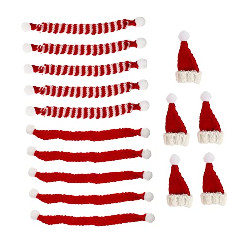 CORHAD 15stücke Mini Weihnachtsmützen Und Schals Teiliges Kreative Weihnachtsdeko Für Weinflaschen Tisch Und Figuren Gemütliche Wollmütze Mit Festlicher Atmosphäre Für Und CORHAD 15stücke Mini Weihnachtsmützen Und Schals Teiliges Kreative Weihnachtsdeko Für Weinflaschen Tisch Und Figuren Gemütliche Wollmütze Mit Festlicher Atmosphäre Für Und von CORHAD