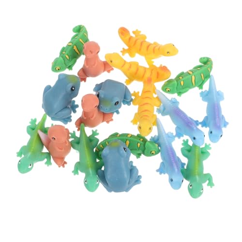 CORHAD 18 Stück Mikro Landschaftsdekoration Aquarium Dekoration Miniatur Froschstatue Miniatur Landschaftsdekoration Garten Miniaturfiguren Feengarten Dekor Mini Eidechsenfigur von CORHAD