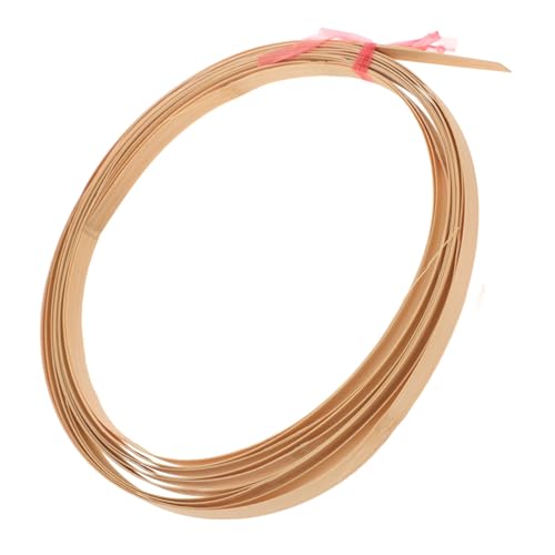 CORHAD 2 Rollen Bambusstreifen Dekoration Natürliche Gewebte Streifen Rattan Flachstreifen Bambusmaterial Weben Rattanstreifen Lamellen Basteln Bambusgewebe Korbflechtzubehör von CORHAD