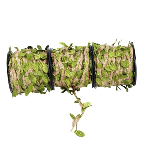 CORHAD 2 Rollen DIY Künstliche Hanfseil Rattan deko mit Grünen Blättern Wasserfestes Reißfestes Bastelband für Wand Hochzeit Geschenkverpackung und Dekorative Gestaltung CORHAD 2 Rollen DIY Künstliche Hanfseil Rattan deko mit Grünen Blättern Wasserfestes Reißfestes Bastelband für Wand Hochzeit Geschenkverpackung und Dekorative Gestaltung von CORHAD