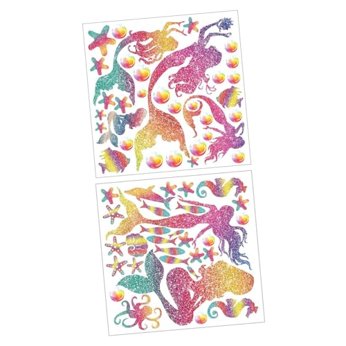 CORHAD 2 STÜCK Teiliges Meerjungfrau Wandtattoo Hochwertige Wandsticker für Mädchenzimmer Selbstklebend Leicht Anzubringen Dekorativ für Glatte Oberflächen Wie Wand Glas Fliesen CORHAD 2 STÜCK Teiliges Meerjungfrau Wandtattoo Hochwertige Wandsticker für Mädchenzimmer Selbstklebend Leicht Anzubringen Dekorativ für Glatte Oberflächen Wie Wand Glas Fliesen von CORHAD