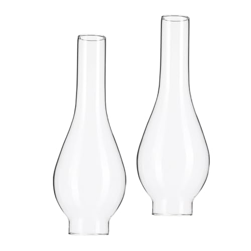 CORHAD 2 Stück Glas öllampen schirm Klar Ø Vintage Ersatzglas Lampenschirm für Petroleumlampe Gleichmäßige Lichtverteilung Klassischer Lampenzylinder für Nostalgische Öllampe CORHAD 2 Stück Glas öllampen schirm Klar Ø Vintage Ersatzglas Lampenschirm für Petroleumlampe Gleichmäßige Lichtverteilung Klassischer Lampenzylinder für Nostalgische Öllampe von CORHAD