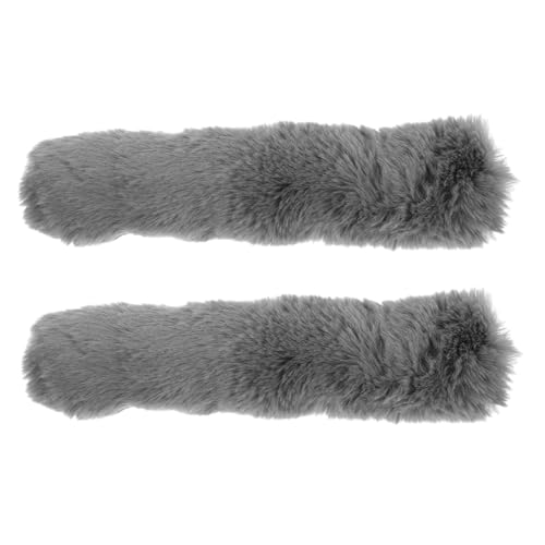 CORHAD 2 Stück Handtaschen-tragegriffpolster aus Weichem Kunstpelz Strapazierfähige Schultergurte mit Reißverschluss Komfortable Gepolsterte Schutzabdeckungen für Umhängetaschen Rucksäcke von CORHAD